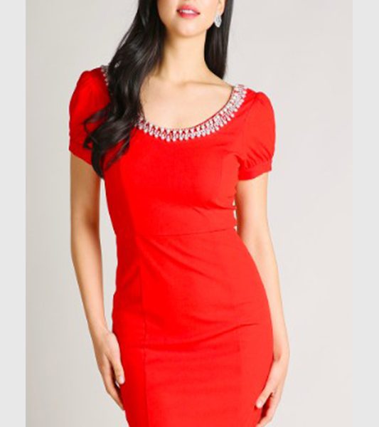 Red Long dress