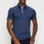 Zinovizo Mens Dark Blue Striped Polo